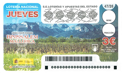 Adm�n de Loter�as n� 1 - Loter�a Jueves 11/06/2026